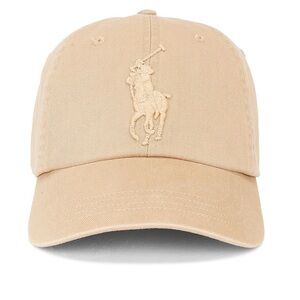 Polo Ralph Lauren khaki polo player chino Cap embroidered patch Logo adjustable